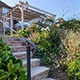 A terraced hillside garden