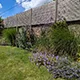 A planted-up walled garden